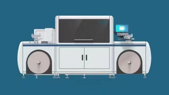 Velocidad máxima de impresión 600/1200 ppp a 100 m/min en prensa de impresión digital que utiliza tinta pigmentada a base de agua e interfaz de operación visual para una impresión mejorada
