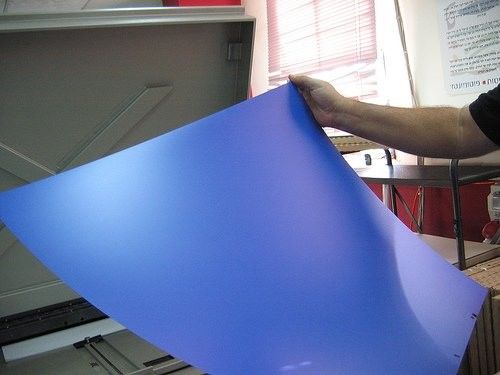 0Placas de impresión de aluminio azul para impresión a color