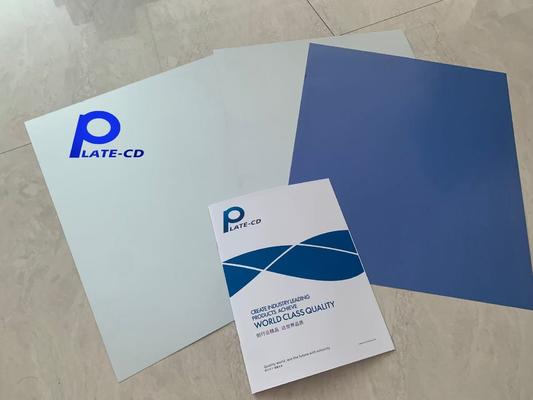 Placa CTP sin procesamiento con tiempo de producción de 22-25s y 100,000-200,000 impresiones de duración para cualquier plaqueteador térmico